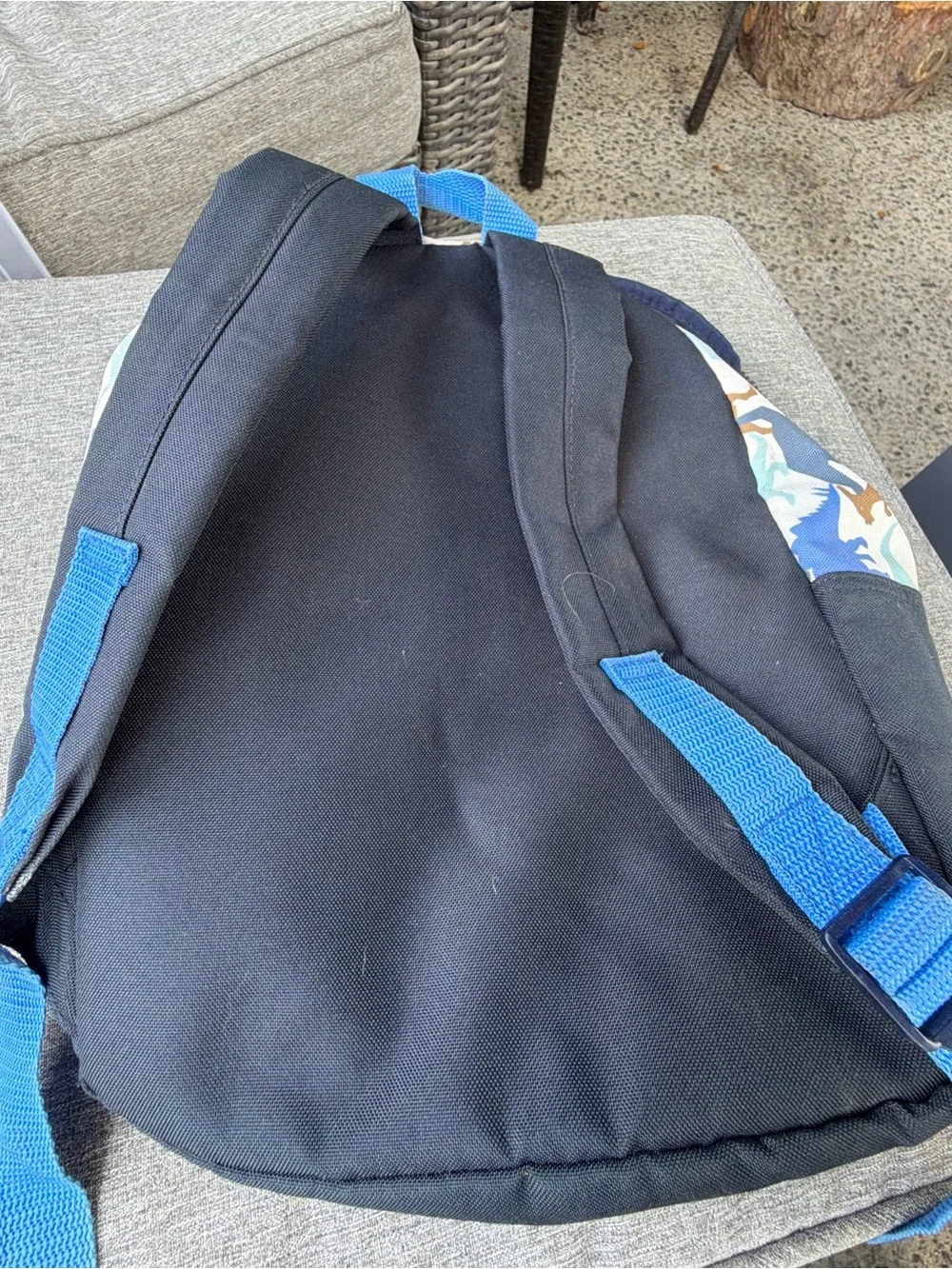 Kids Dinosaur Print Backpack with Blue Pocket - H&M